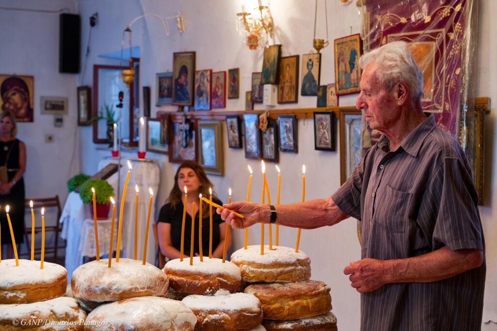 Great Vespers at The Church of Panaghia in Sabatiki, Kynourias for the Dormition of the Theotokos on Friday August 14th, 2026. Officiated by Fr. Nikolaos Zarokostas of Pragmateftis.