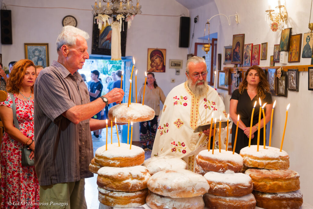 Great Vespers at The Church of Panaghia in Sabatiki, Kynourias for the Dormition of the Theotokos on Friday August 14th, 2026. Officiated by Fr. Nikolaos Zarokostas of Pragmateftis.